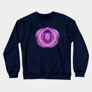 Split  Plum Crewneck Sweatshirt